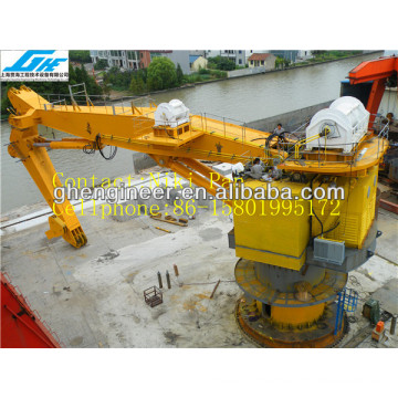 100T knuckle Boom pedestal offshore Crane with ABS certificate